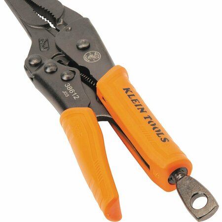 Klein Tools Long Nose Locking Pliers, 9-inch 38612